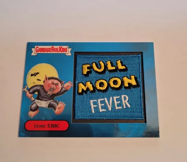 2018 Topps Garbage Pail Kids Oh The Horror-ible EERIE ERIC 10a PATCH  43/50 GPK 3