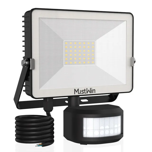 LED Fluter mit Bewegungsmelder 30-50W Außen Strahler Scheinwerfer Flutlicht IP65
