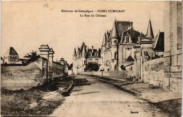 CPA AK Env. de COMPIEGNE - Chiry Ourscamp La Rue du Chateau (423789)