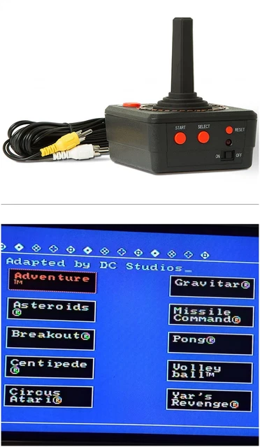 Old Classic Retro Vintage 80s Atari Plug and Play Arcade TV Video Single Games