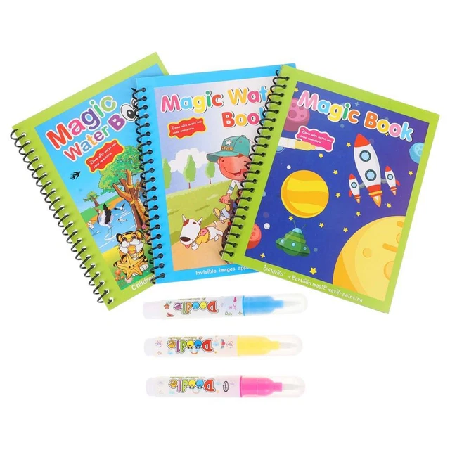 Set Di 24 Mini Libri Da Colorare Ad Acqua Per Bambini, Formato 16x11 Cm, Con Sacchetti Regalo E Nastri, Per Feste E Premi - 6