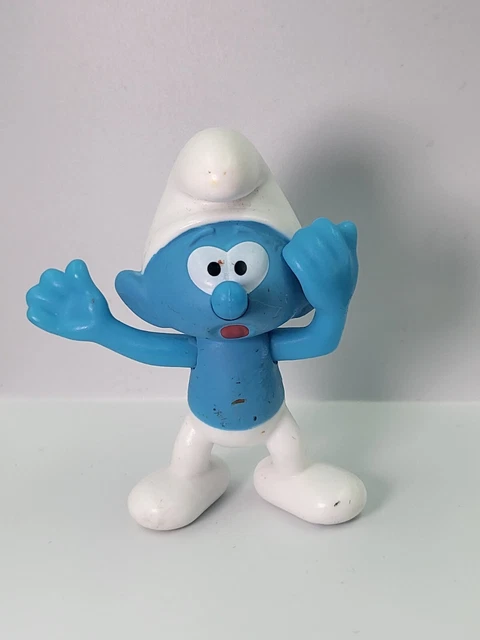 Figurine Schtroumpfs McDo 2018 - Mémé Schtroumpf 7 Cm, Occasion Très Bon état