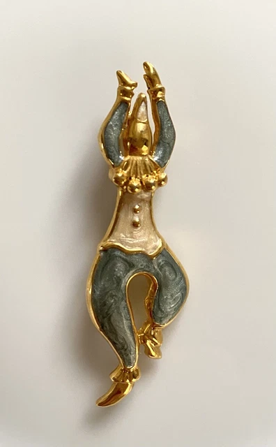 Broche Vintage Remy Dis Paris - Années 80/90 - Émaillée - Made In France - Occasion (bon état Général)