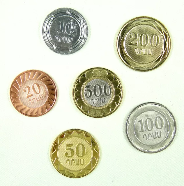 Armenia coins set of 6 pieces 2003-2004 UNC