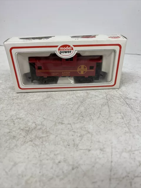 Model Power 9123 Ho Scale Train Car Caboose Santa Fe NIB