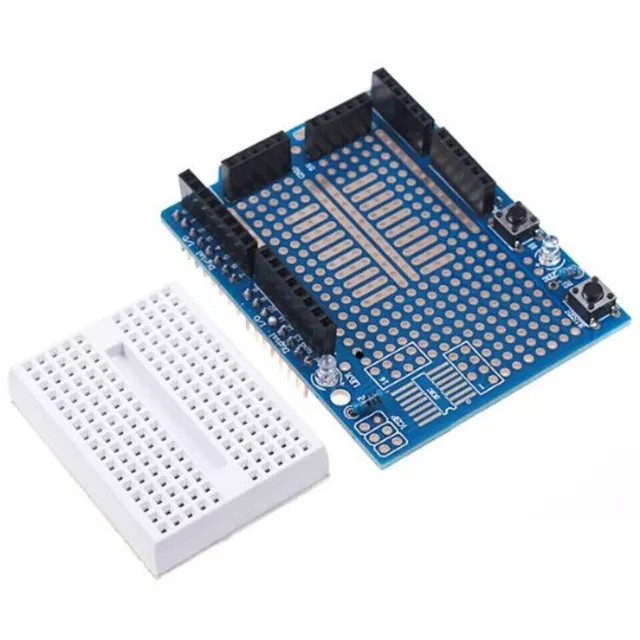 SYB-170 Arduino UNO Proto Shield Prototype Expansion Board +Mini Bread Board -UK