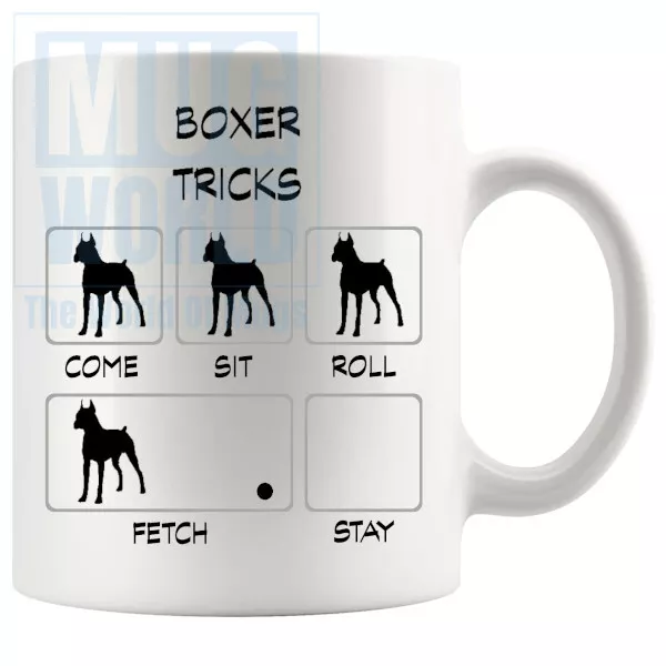 Boxer Tricks Mug Dog Mom Dog Dad Funny Gift Christmas Birthdays Funny Gift