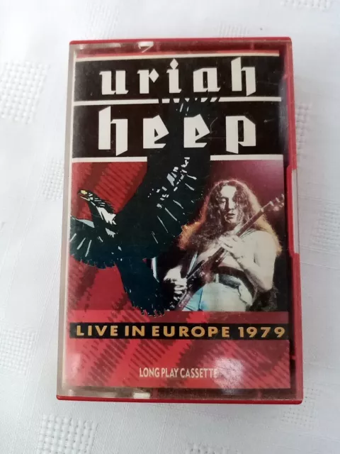 Uriah Heep Live In Europe 1979 Cassette Tape 14 Tracks Working