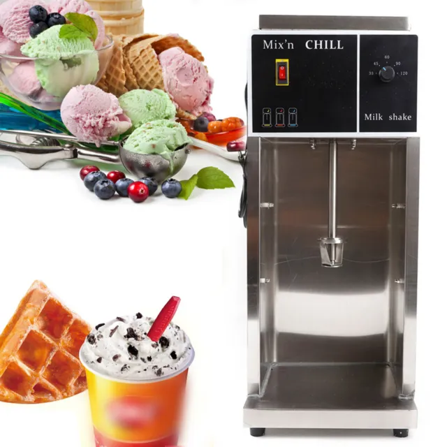 Commercial Electric Automatic Ice Cream Machine Stainless 3 Hand Cups