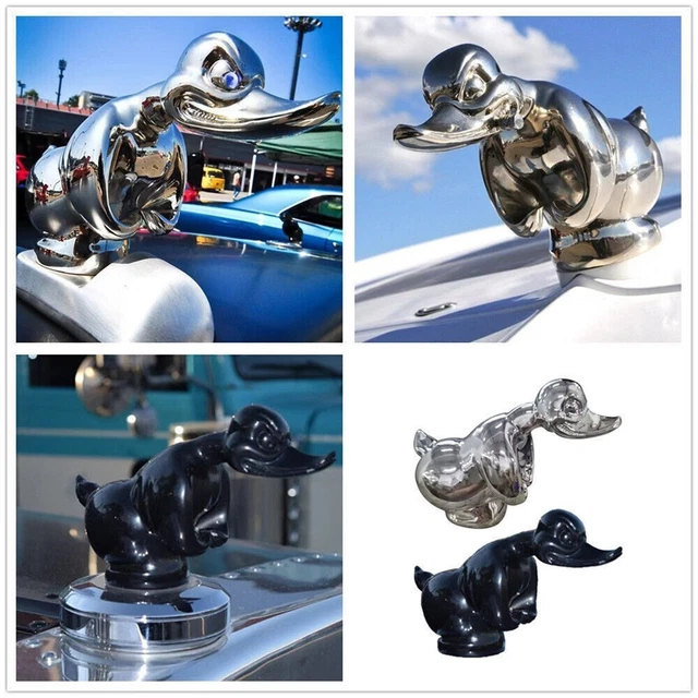 Angry Rubber Duck Hood Ornament, Car Emblem Convoy Hood Ornaments For Trucks, Cool Duck Ornament