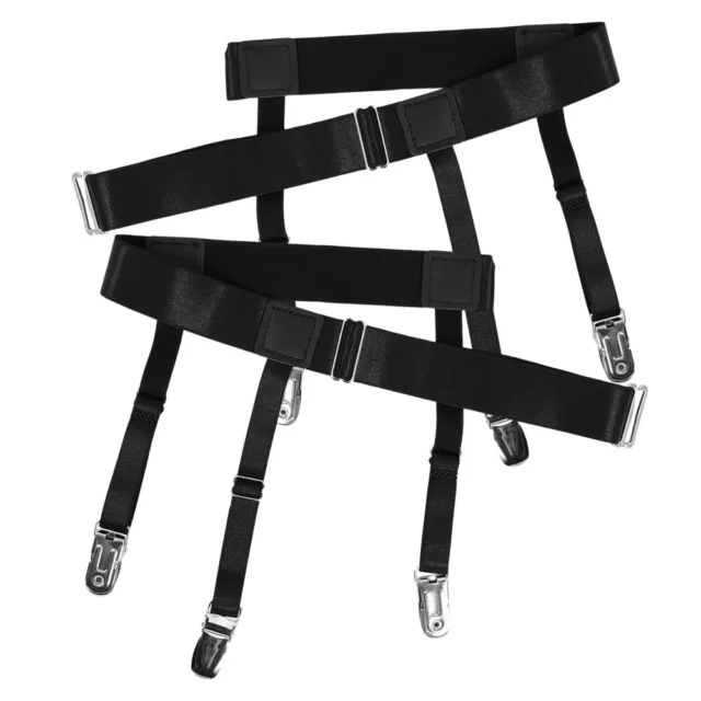 Men's Shirt Garter Suspenders & Sock Clips Set (2pcs)