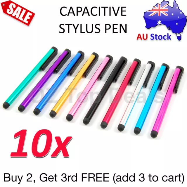 10x Universal Capacitive Stylus Touch Screen Pens for iPad iPhone Samsung Galaxy