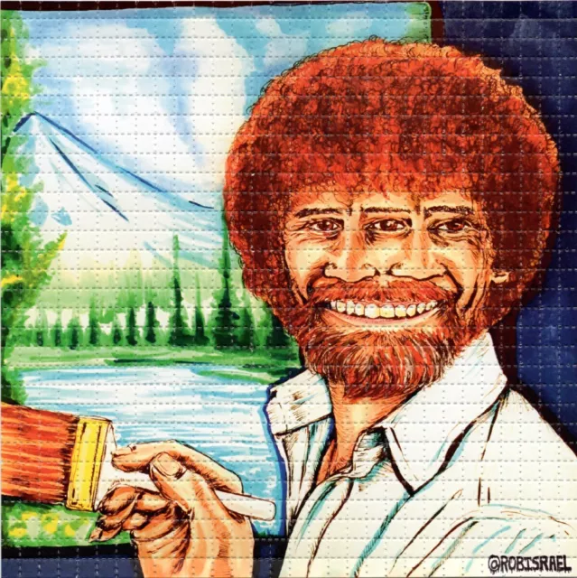 Happy Little Trees by Rob Israel  BLOTTER ART perforated tabs
