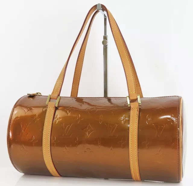Authentic LOUIS VUITTON Bedford Beige Vernis Leather Hand Bag Purse #52834