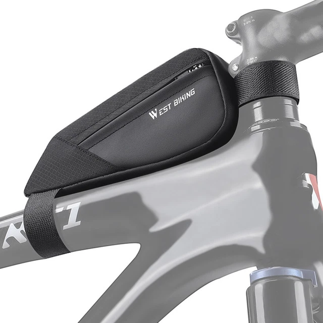 SECURE AND CONVENIENT Bike Top Tube Triangle Bag for Your Riding