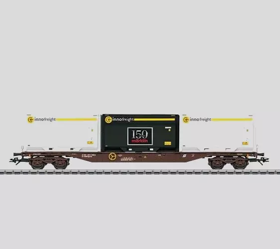 Marklin 47080 ÖBB Austrian Railways Flat Car w Inno Freight containers HO