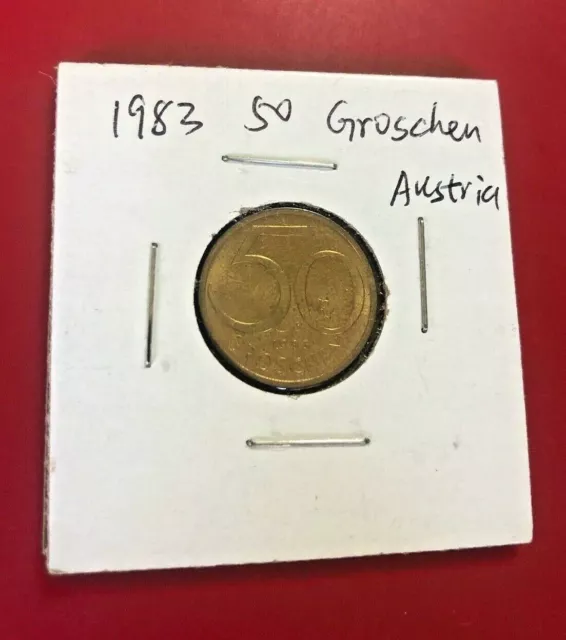 1983 50 Groschen Austia Coin - Nice World Coin !!!
