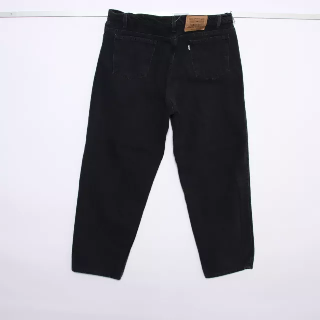 Levi's Relaxed Fit W42 L30 Vintage (Cod.Q612) Jeans Noir Homme Levis Blanc Tab 2