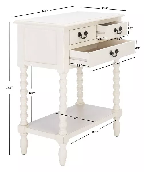 Safavieh ATHENA 3 DRAWER CONSOLE TABLE, Reduced Price 2172726316 CNS5703A