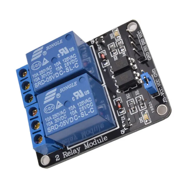 5V Two 2 Channel Relay Module with Optocoupler For PIC AVR DSP ARM Arduino:x