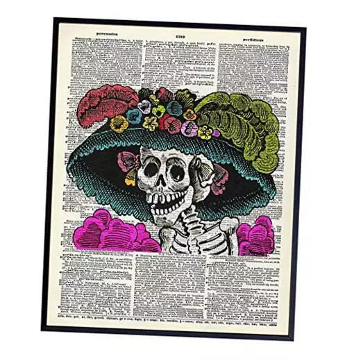 La Catrina Mexican Skeleton, Sugar Skull Decor - Halloween, Day of the Dead