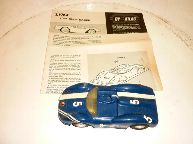 RARE LYNX 1/24 Vintage Slotcar - By Atlas slot racer voiture circuit