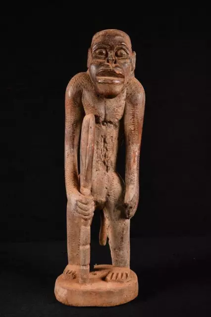 18665 Afrikanische Alte Bulu Affe Figur / Figure Kamerun