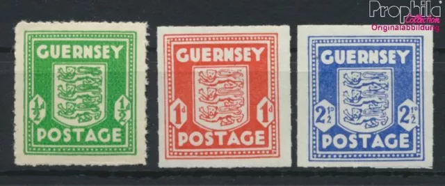 Briefmarken Guernsey (Dt.Bes.2.WK.) 1941 Mi 1-3  postfrisch (9716068