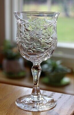 Antique English Crystal Glass Thomas Webb Wine Claret