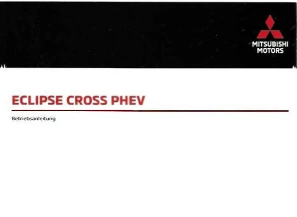 Mitsubishi Eclipse Cross Bedienungsanleitung Deutschnull