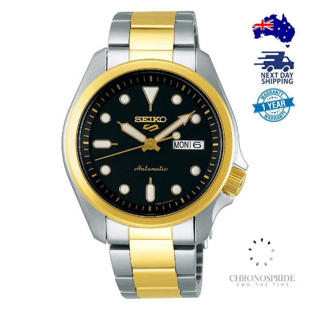 Seiko 5 Sports SRPE60 SRPE60K1 Gold Mens Automatic Watch