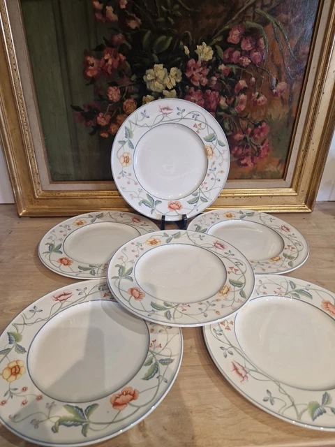 Lot De 6 Assiettes à Pizza L'Hirondelle - Porcelaine - Diamètre 19cm