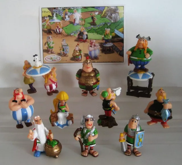 Kinder Ferrero Sorpresine Serie Completa Asterix Obelix Romani + Cartina Top Rar