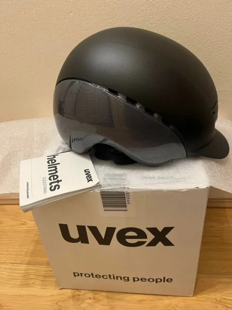 Uvex Reithelm Elexxion Tocsen Riding Helmet Black Mat/Shiny Size L 59