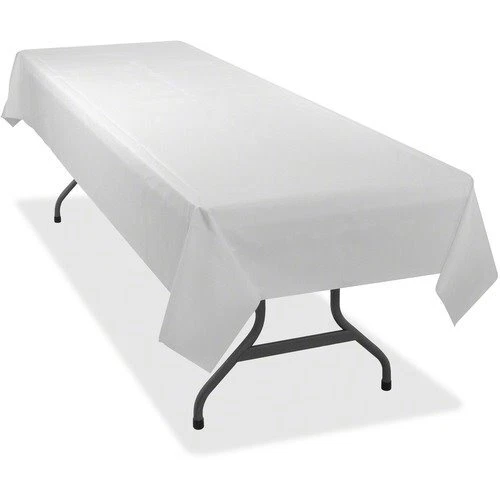 Tablemate Rectangular Table Cover, 54 x 108, White, 24/CT (TBL549WHCT)