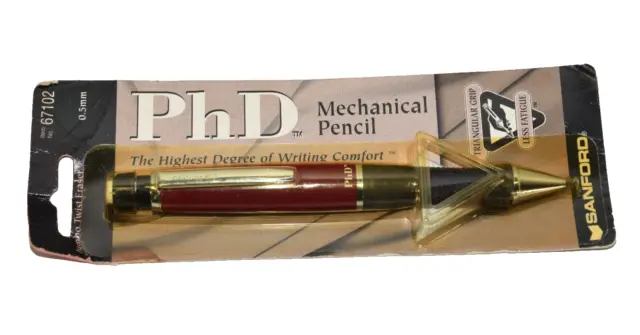 Sanford PhD Mechanical Pencil 0.5mm Red and Black Triangular Comfort Grip