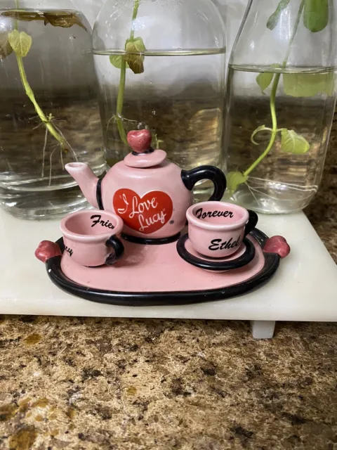 Miniature I Love Lucy tea set
