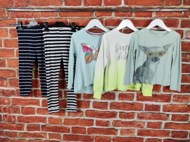 Girls Bundle Age 4-5 Years Next Gap H&M Stripe Leggings T-Shirt Top Kids 110Cm