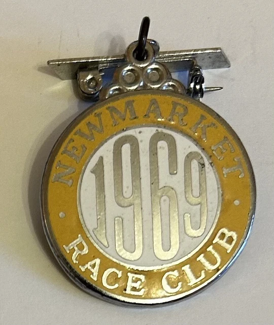 Newmarket Race Club 1969 Enamel Badge Rare Horse Racing Collectible Newmarket Race Club 1969 Enamel Badge Rare Horse Racing Collectible