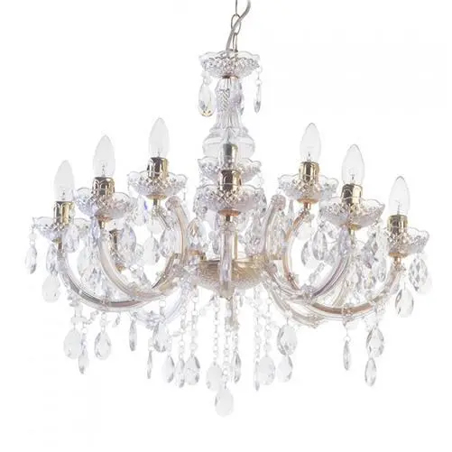 Litecraft Marie Therese Chandelier & Wall Light Multi Arms - 8 Colours
