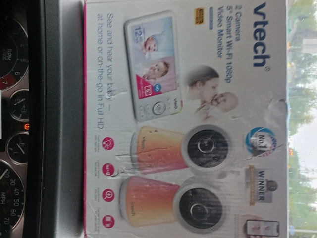 Vtech 2-Camera 5in Smart WIFI 1080p Video Monitor RM5856-2HD BRAND NEW