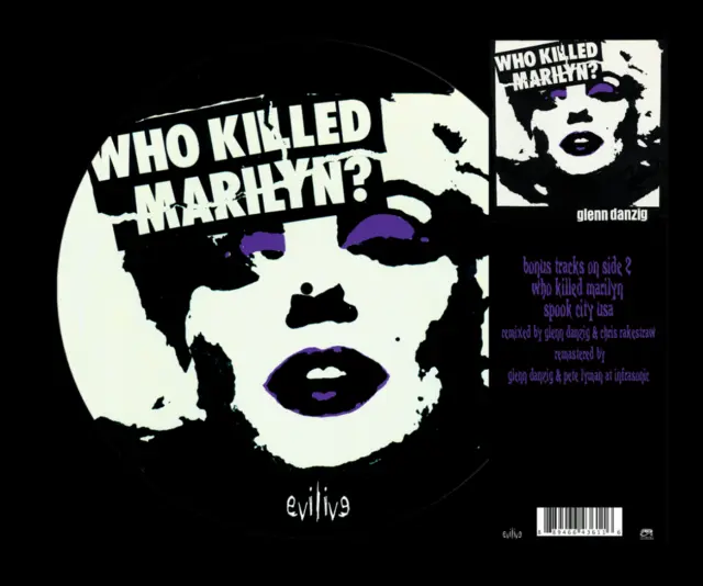 Glenn Danzig Who Killed Marilyn picture disc 12" LP Misfits Samhain KBD