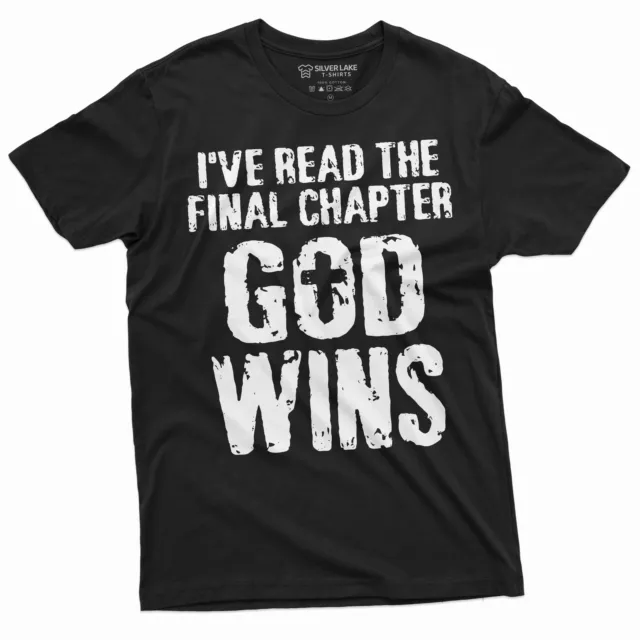 Jesus Christ T-shirt Bible Verse Church Religion Christian Tee God Wins Shirt