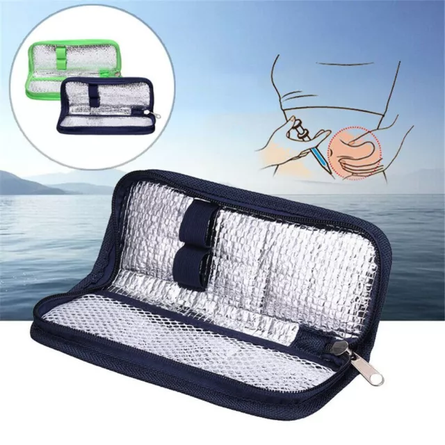 Thermal Insulated Travel Case Medical Cooler Insulin Cooling Bag Pill Protector