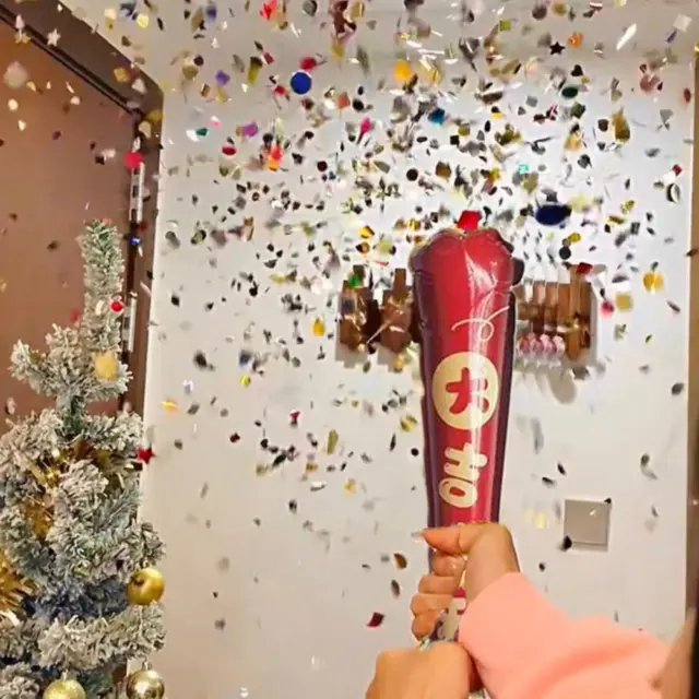 2024 Nouvel An Décoration De Noël Flocon De Neige Confetti PVC