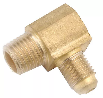Brass Flare Elbow, Lead-Free, 3/8 x 3/8-In. MIP -714049-0606