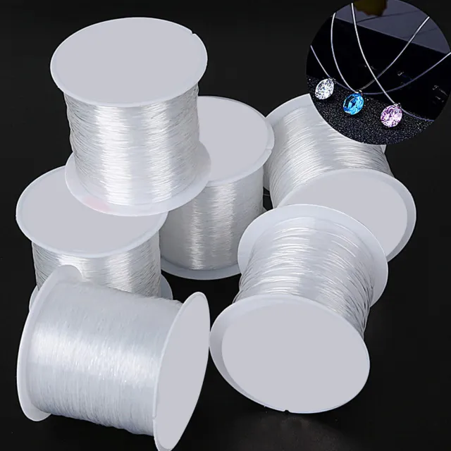 HANDMADE CLEAR STRING Fishing Line For Necklace Jewelry Making DIY Craft  Durable $6.82 - PicClick AU