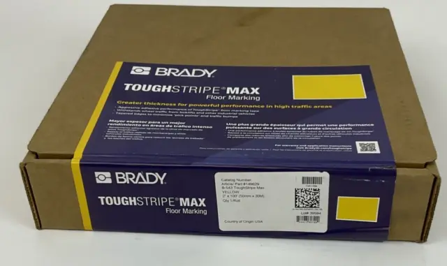 Brady 149629 Tough Stripe Yellow Floor Tape