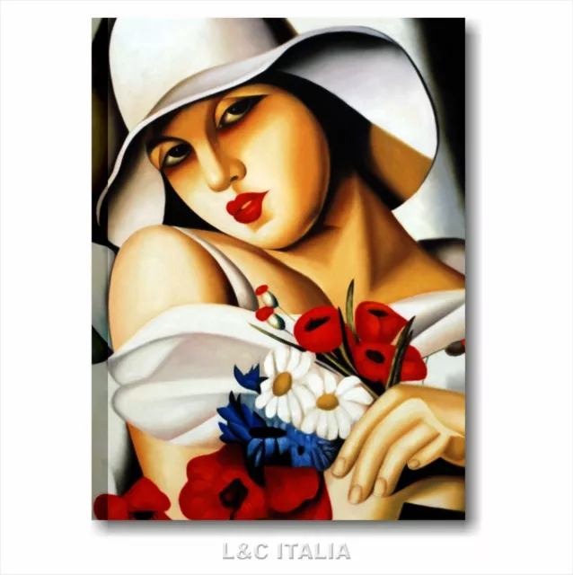 Tamara de Lempicka Piena estate QUADRO SU TELA 50x70 cm STAMPA RIPRODUZIONE ARTE