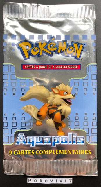 BOOSTER Wizards Pokemon AQUAPOLIS ARCANIN Vide / Empty / Open / NO CARDS !